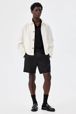 Regular-Fit Linen Shorts