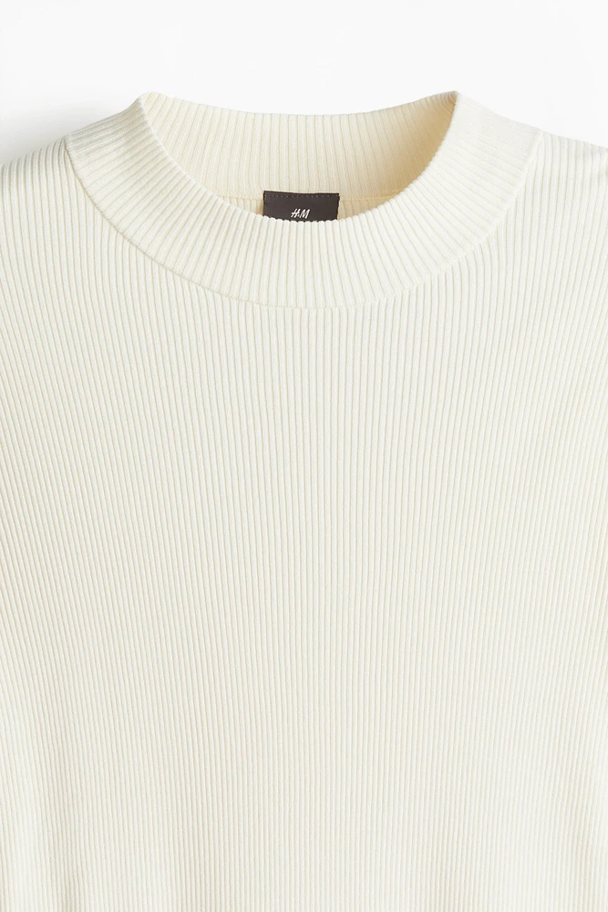 Slim Fit Rib-Knit Sweater