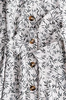 Robe chemisier avec ceinture à nouer