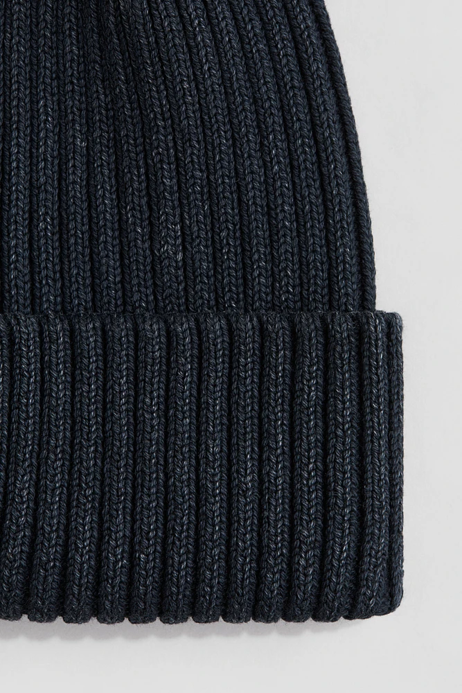 Rib-Knit Beanie