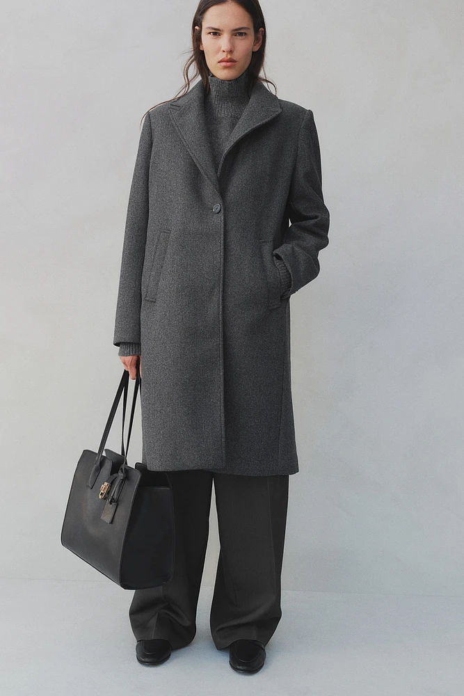 Coat with Shoulder Pads