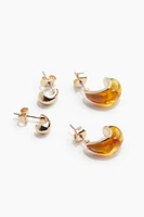 2 Pairs Earrings