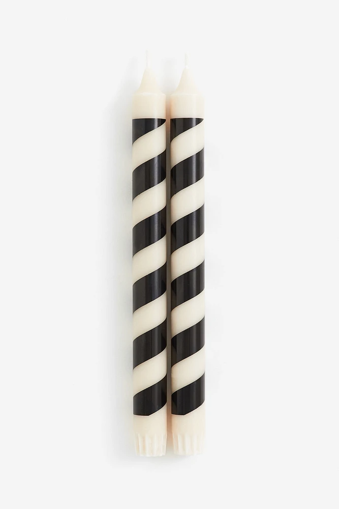 Lot de 2 bougies en forme de sucres d'orge
