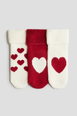 Lot de 3 paires chaussettes en bouclette