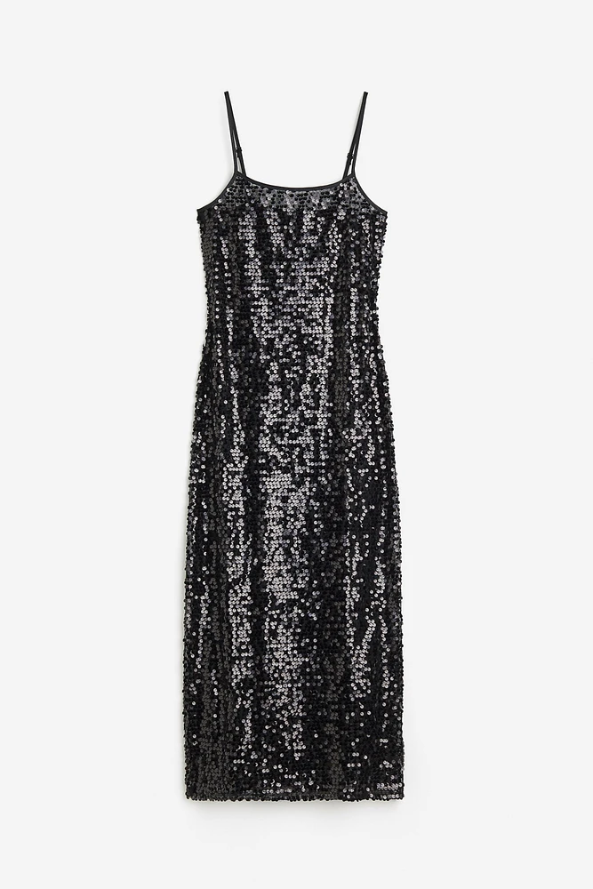 Sequined Slip Dress