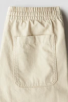 Pantalon ample en sergé de coton