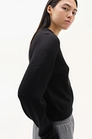 Short Fine-Knit Sweater