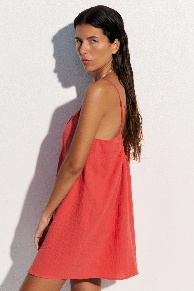 Robe de plage en mousseline