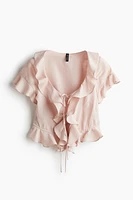 Flounced blouse