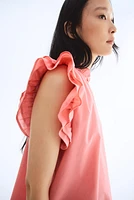 Ruffle-Trimmed Blouse