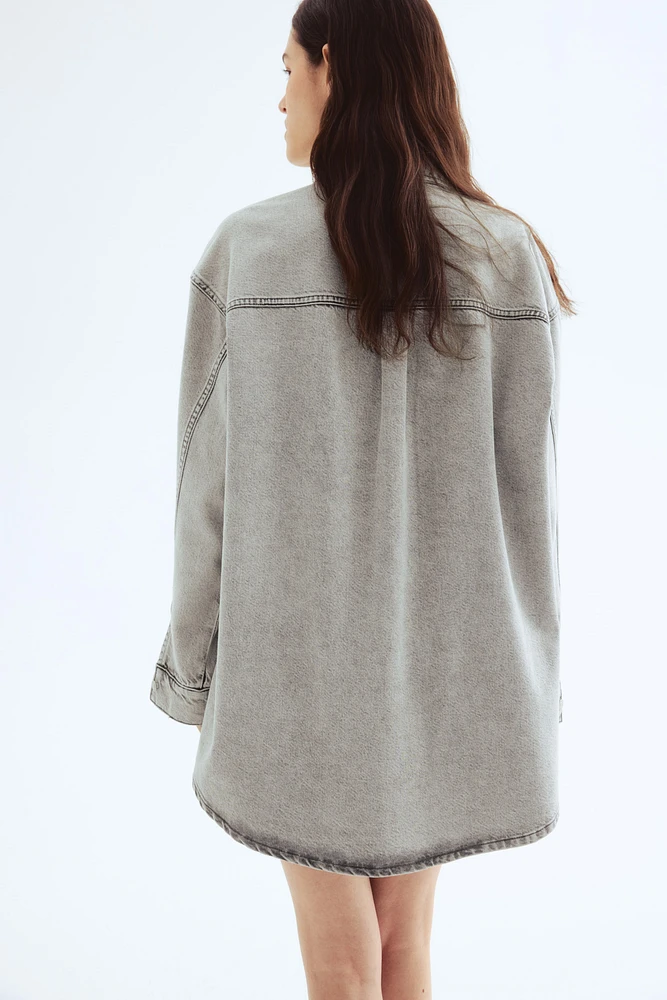 Feather Soft Oversized Denim Shirt