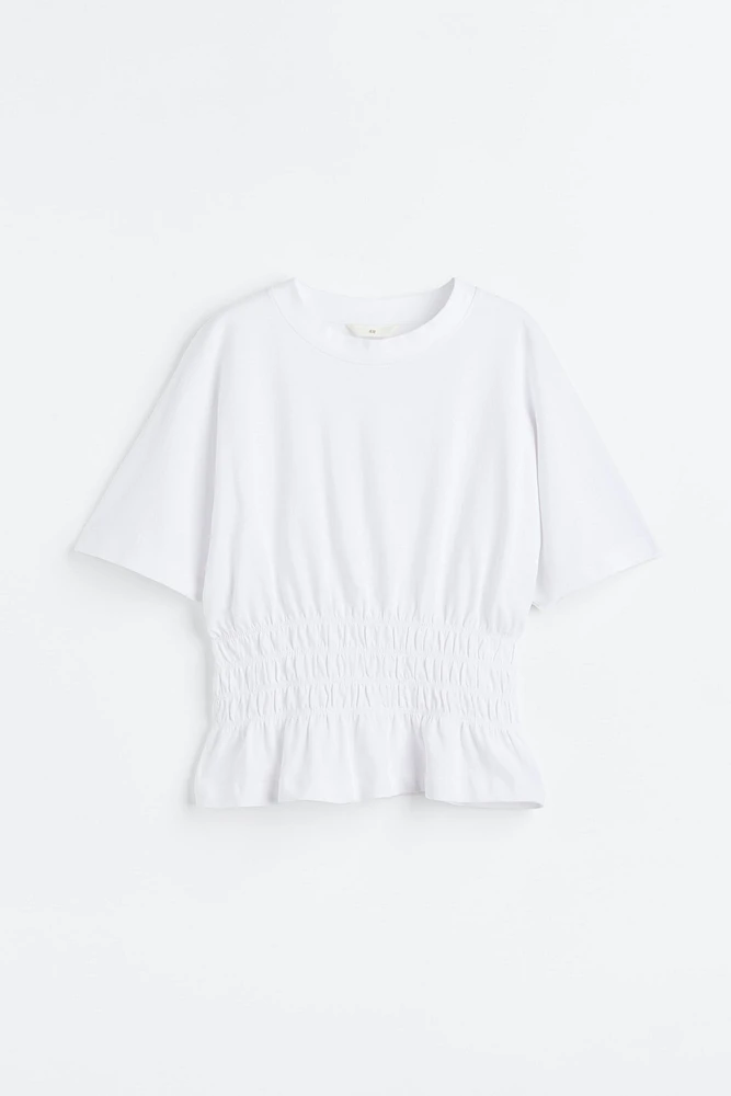 Smocked-waist Top