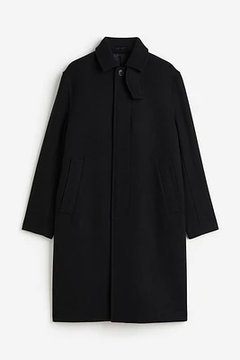 Loose Fit Wool-blend Car Coat