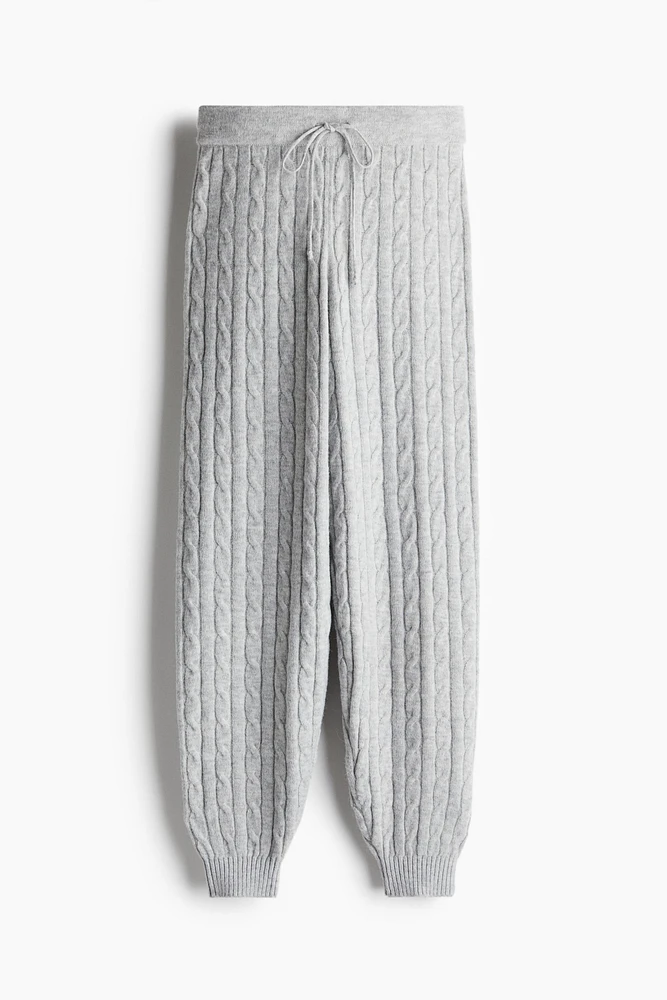 Cable-Knit Joggers