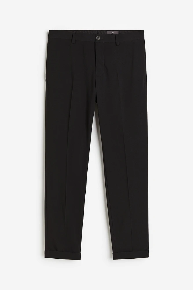 Slim Fit Cropped Suit Pants