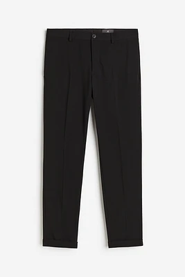 Slim Fit Cropped Suit Pants