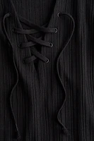 Lacing-Detail Bodycon Dress