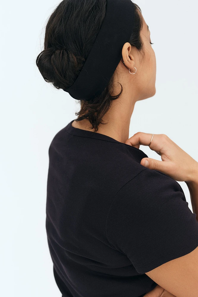 T-shirt côtelé