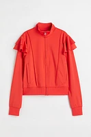 Flounce-trimmed Track Jacket