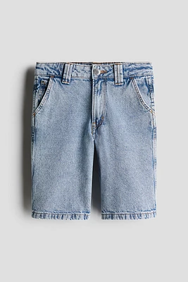 Short de menuisier en denim