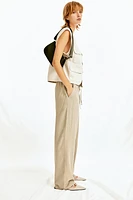 Linen-blend Pull-on Pants