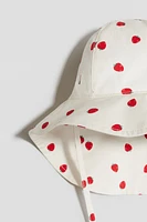 Patterned Cotton Sun Hat