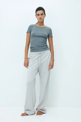 Pantalon en molleton délavé