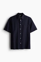 Regular Fit Linen-blend Shirt