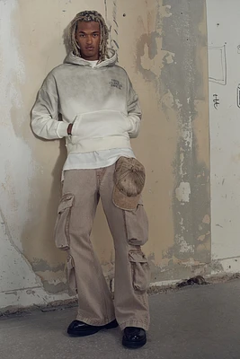 Oversized Fit Printed Hoodie