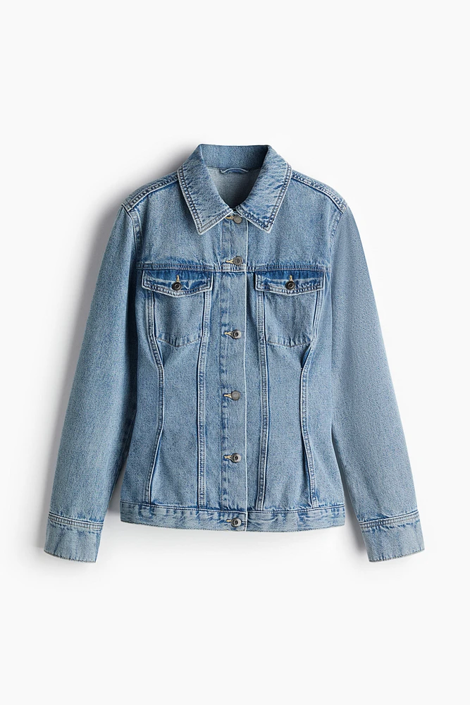 Tapered-Waist Denim Jacket