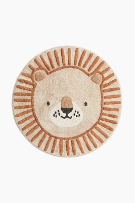 Tapis rond en coton