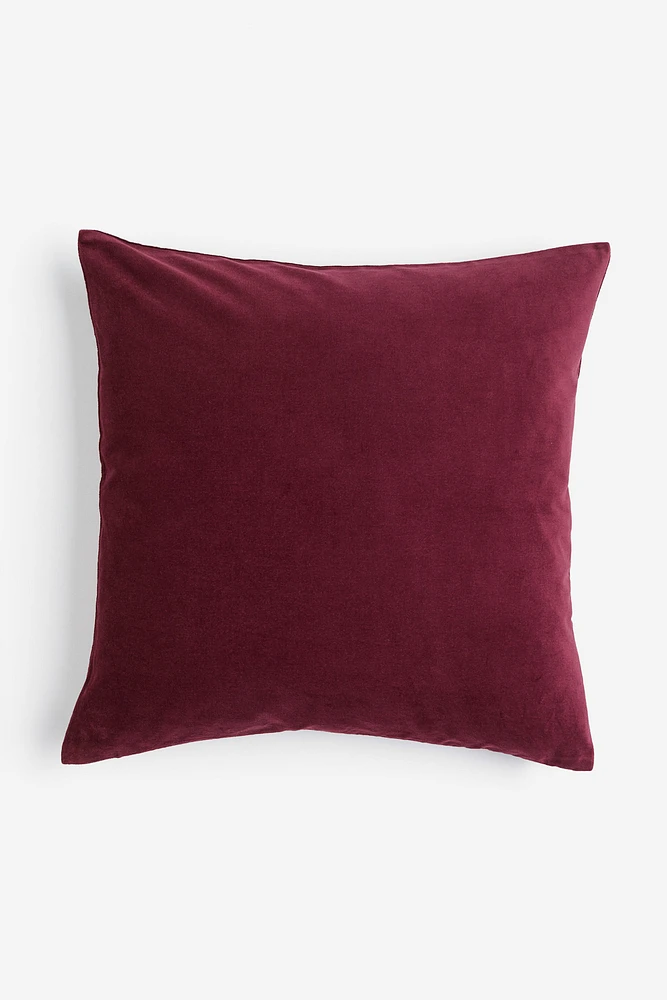 Housse de coussin en velours