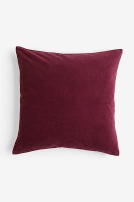 Housse de coussin en velours