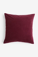 Housse de coussin en velours