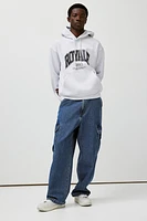Loose Fit Printed Hoodie