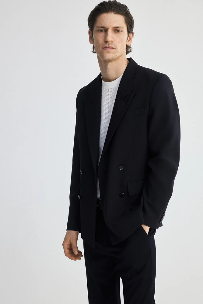 Relaxed-Fit Double-Breasted Blazer