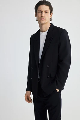 Relaxed-Fit Double-Breasted Blazer