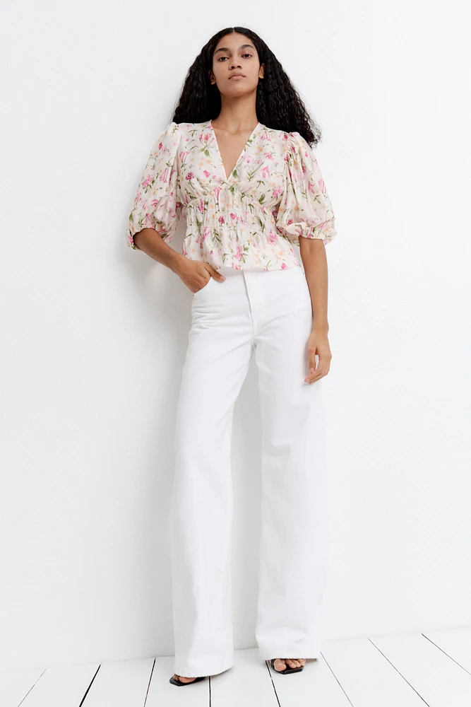 Blouse à encolure en V