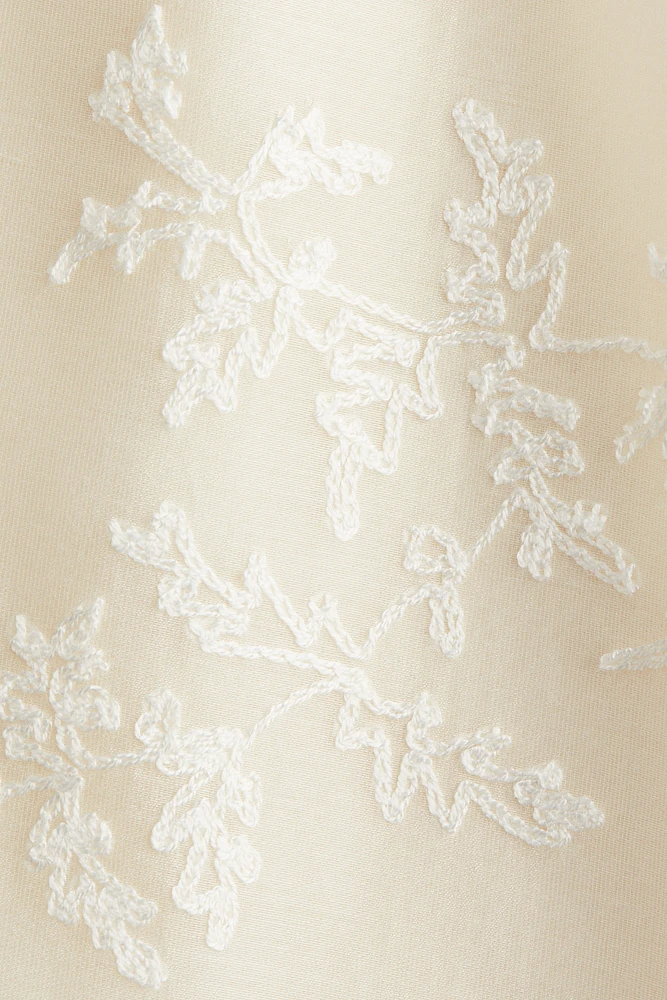 Embroidered Slip Dress