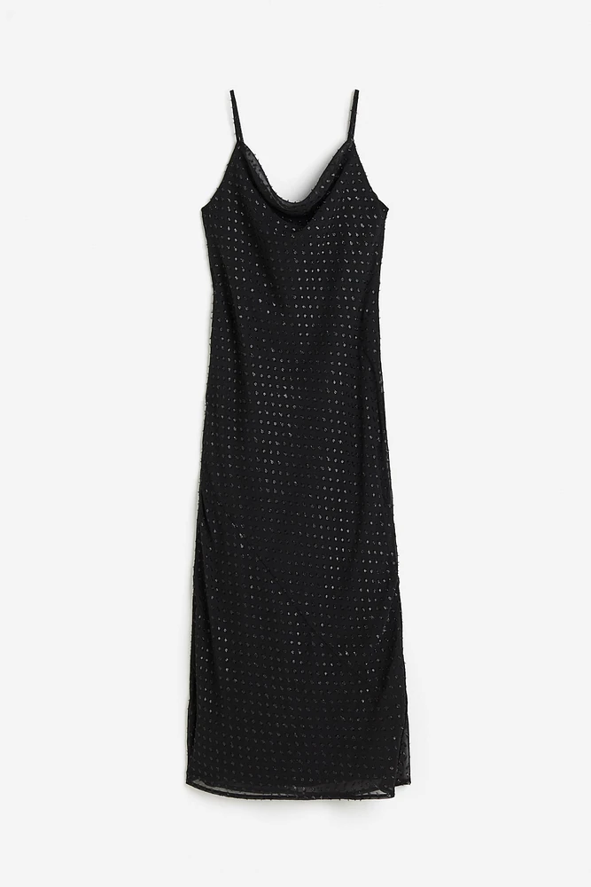 Glittery Plumeti Slip Dress