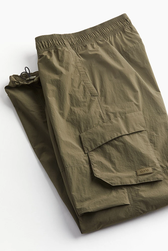 Loose Fit Parachute Cargo Pants