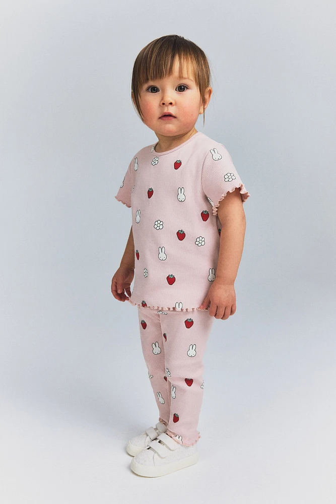 Ensemble 2 pièces en coton imprimé