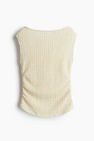 Textured jersey top