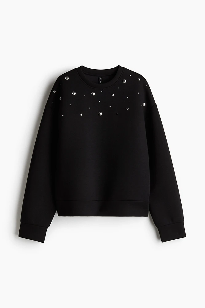 Studded Scuba Sweatshirt