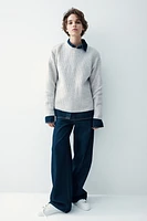 Rib-knit Sweater