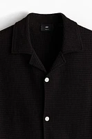 Loose-Fit Waffled Resort Shirt