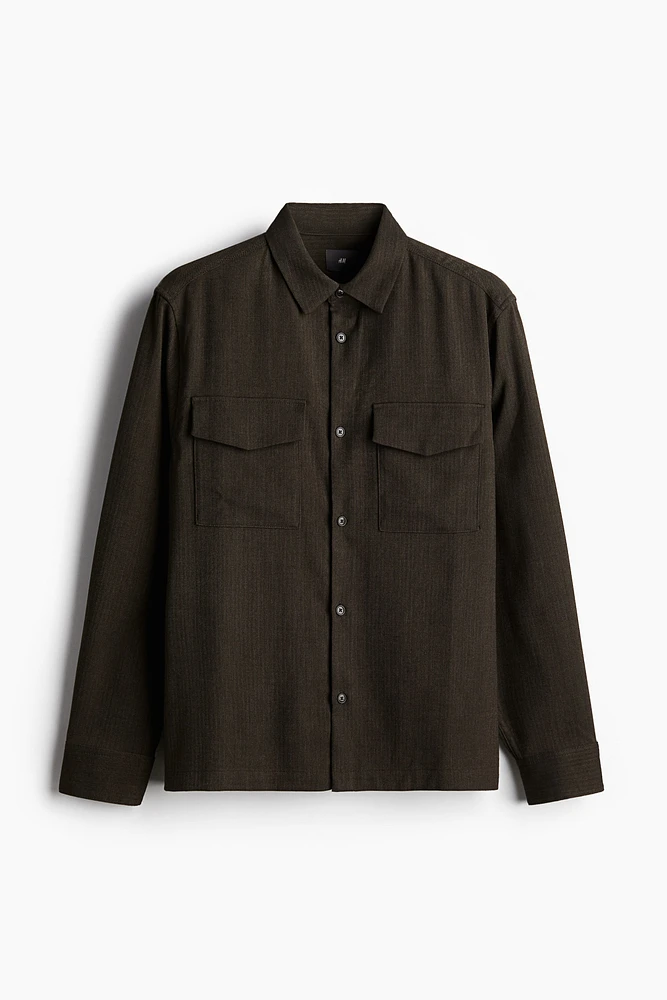 Regular Fit Utility Overshirt