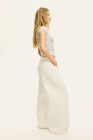 Ribbed Off-the-Shoulder Top