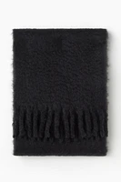 Fuzzy Mohair-Blend Scarf