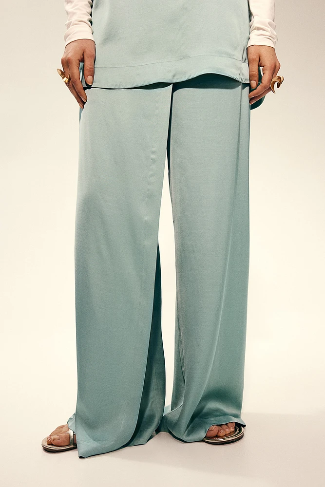 Wrap-detail Pants